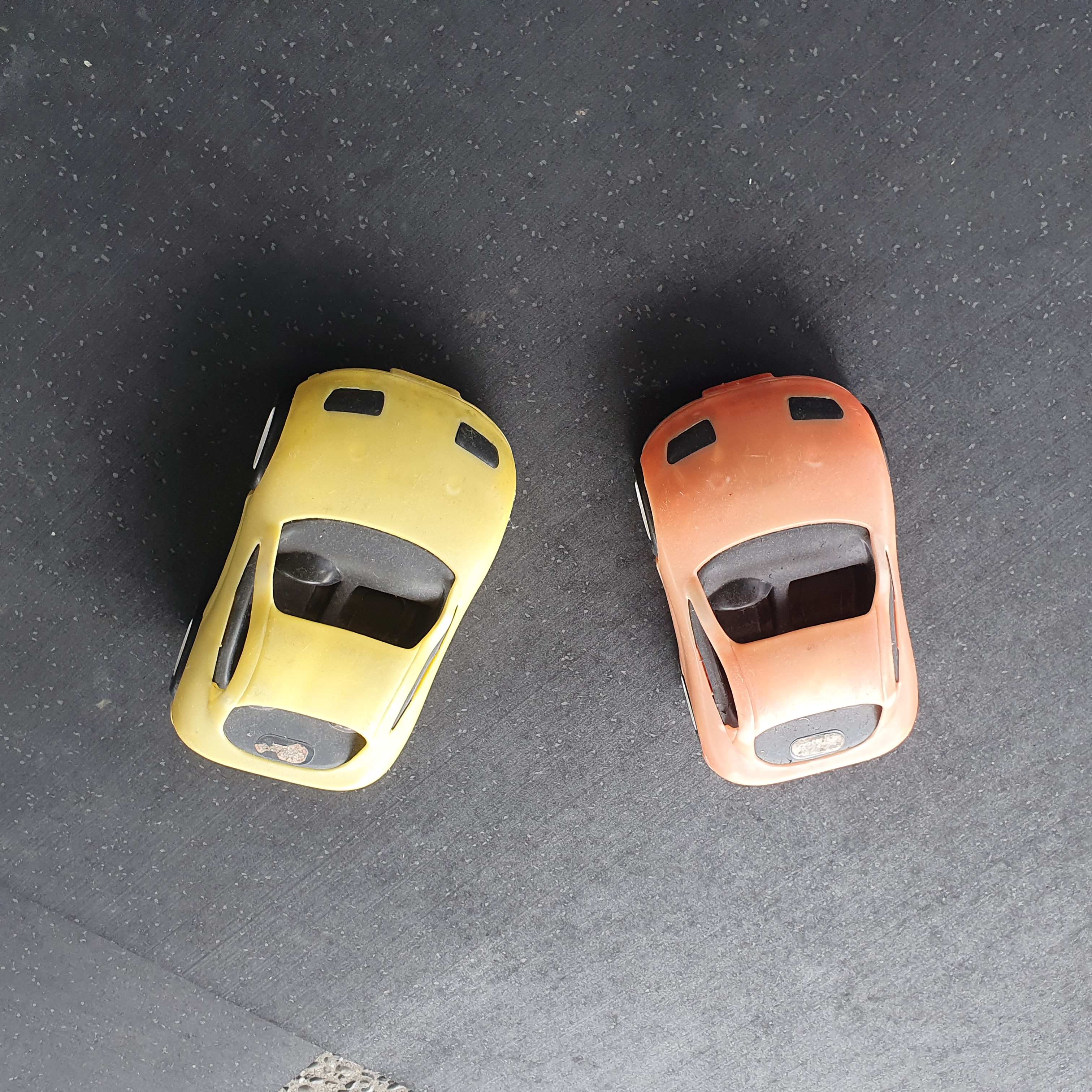 Cars - push along - Yellow and Orange